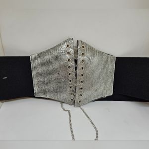 Rhinestone Elastic belt size 2x
